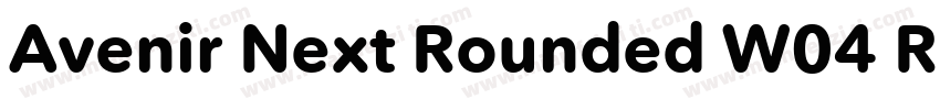Avenir Next Rounded W04 Regular字体转换
